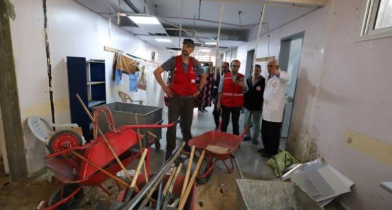 الهلال الأحمر الفلسطيني يعلن خروج مستشفى الأمل في خان يونس عن الخدمة