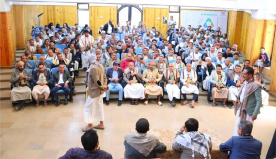 لقاء بوزارة الإدارة والتنمية المحلية مع المكتب التنفيذي بمديرية الثورة لمتابعة تنفيذ البرنامج الرمضاني