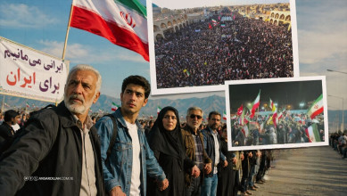 الإيرانيون سلاسل بشرية دفاعا عن السيادة والكرامة
