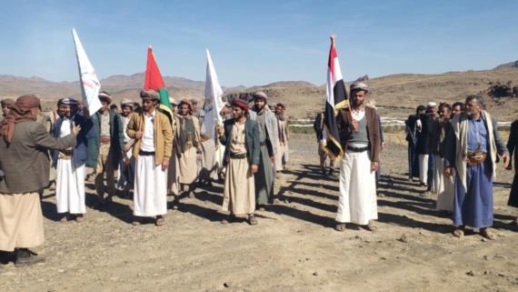 مسير وتطبيق لخريجي دورات التعبئة في سنحان وبني بهلول بصنعاء