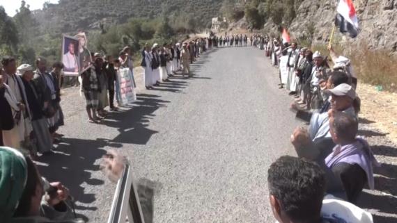 مسير لخريجي قوات التعبئة في الجعاشن ذي السفال بإب