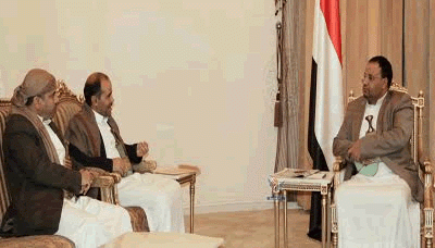 رئيس المجلس السياسي الأعلى يلتقي محافظ عمران
