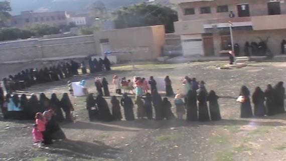 وقفة لحرائر بلاد الروس تنديدًا بجرائم العدوان