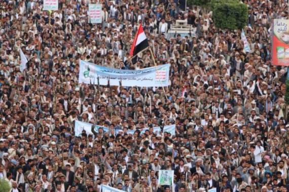 اللجنة المنظمة تحدد شارع الستين الجنوبي لمسيرة التنديد بإغلاق العدوان لمنافذ اليمن