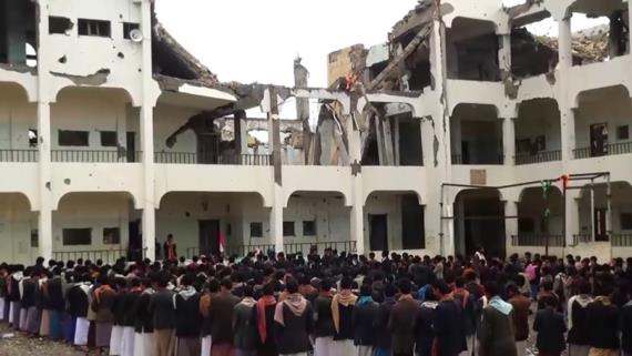 صعدة : وقفات طلابية بمناسبة مرور عامين من الصمود في وجه العدوان
