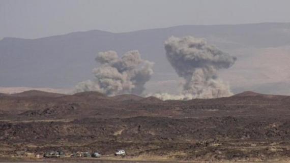 طيران العدوان الأمريكي السعودي يشن 15 غارة على صعدة ونهم