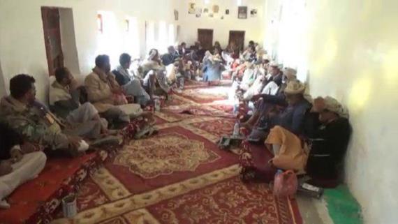 اجتماع لحكماء مديرية رجوزة بالجوف