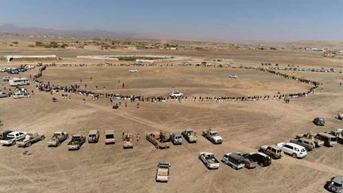 لقاء قبلي موسع لقبائل المربع الشمالي الشرقي بصنعاء يؤكد الاستمرار في مواجهة العدوان (صور)