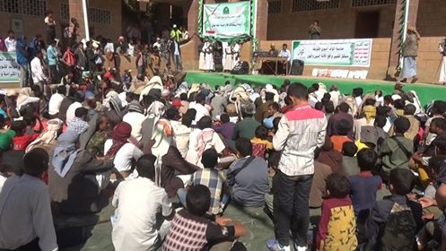 فعالية شعبية بمديرية الخبت بالمحويت بمناسبة حلول ذكرى المولد النبوي الشريف.