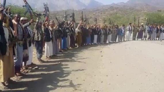 وقفة في ريمة تأكيدا على الوقوف إلى جانب أبطال الجيش واللجان الشعبية