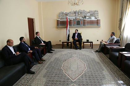 الرئيس الصماد يلتقي رئيس بعثة اللجنة الدولية للصليب الأحمر في اليمن 