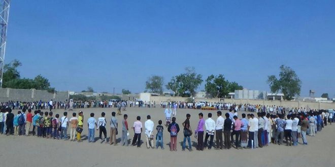الحديدة : وقفتان طلابيتان بمناسبة مرور ألف يوم من الصمود والتحدي في وجه العدوان