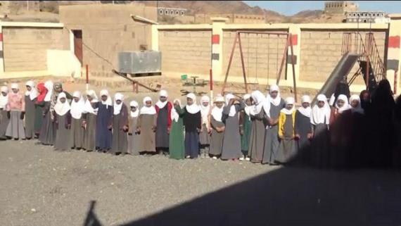 وقفتان طلابيتان في مديرية الشرية بمحافظة البيضاء