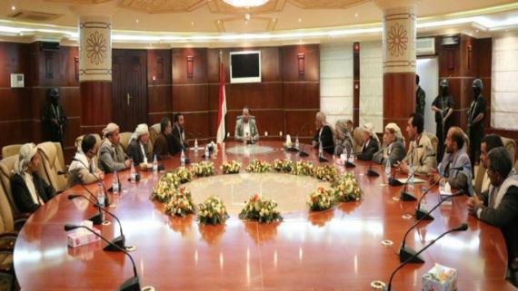 الرئيس الصماد يناقش أوضاع محافظة ذمار في لقاء جمعه بكتلتها البرلمانية