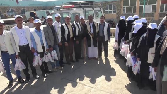 زيارة طلابية لجرحى الجيش واللجان في حجة