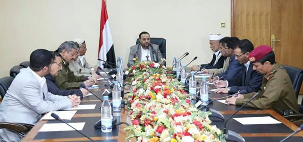 الرئيس الصماد يلتقي مسؤولي مؤسسة القضاء والأجهزة الأمنية