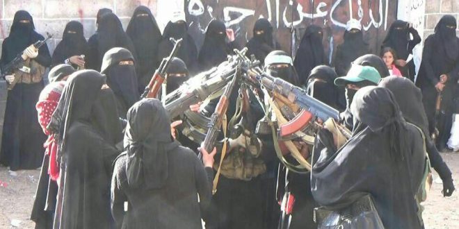 وقفتان لحرائر مديريتي الحيمة الداخلية والخارجية وقافلة غذائية ومالية لرفد الجبهات (صور)