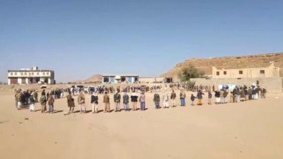 أبناء مديرية برط المراشي بالجوف يدشنون التجنيد الرسمي