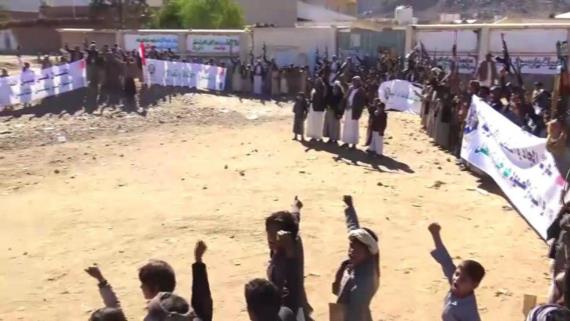 مشائخ وأبناء مديرية الصفراء بصعدة يدشنون التجنيد الرسمي