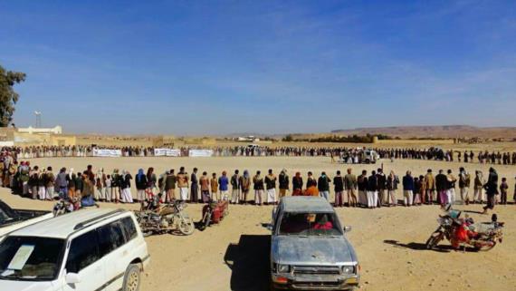 وقفة قبلية بمديرية الصفراء بصعدة تدشيناً لحملة التجنيد الطوعي