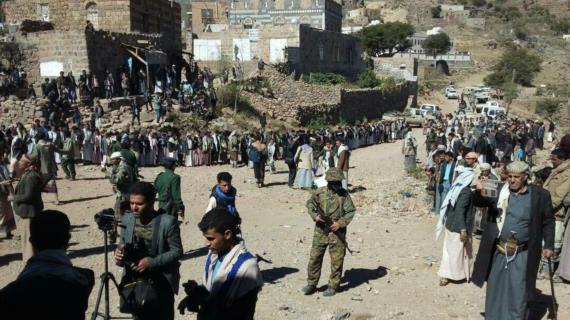 تدشين حملة التجنيد الطوعي بمديرية مغرب عنس بذمار تحت شعار “انفروا خفافا وثقالا”.