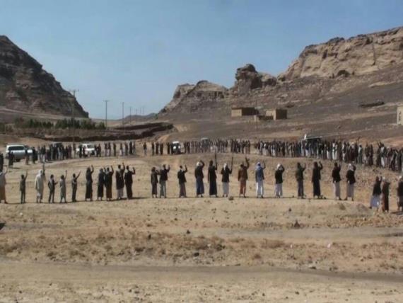 وقفة قبلية لأبناء مديرية خولان الطيال لإعلان للنفير العام ورفد الجبهات