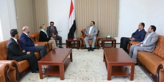 رئيس المجلس السياسي الأعلى يلتقي الممثل المقيم للأمم المتحدة منسقة الشئون الإنسانية