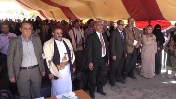 جرائم العدوان في القطاع الرياضي في مؤتمر صحفي لوزارة الشباب والرياضة
