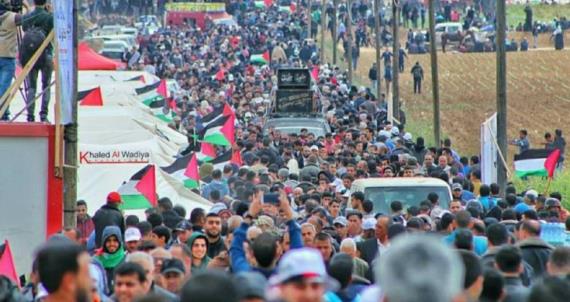 القوى الفلسطينية تعلن يوم 14 أيار/مايو إضرابا شاملا تزامنا مع تصعيد فعاليات مسيرة العودة
