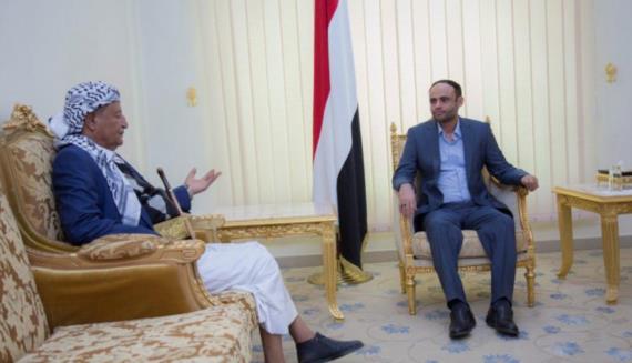 الرئيس المشاط يلتقي اللواء صالح الوهبي