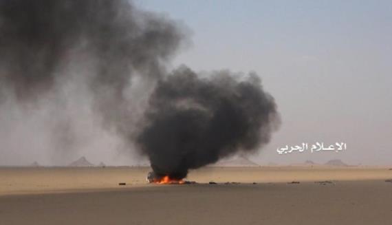 تدمير مدرعة سعودية قبالة نجران