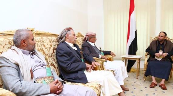الرئيس المشاط يلتقي عدد من مشائخ بني صريم