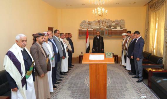 عدد من اعضاء مجلس الشورى يؤدون اليمين الدستورية امام الرئيس المشاط
