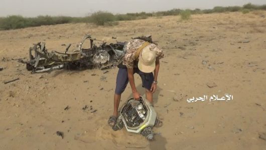 إسقاط طائرة تجسس لقوى العدوان في جيزان