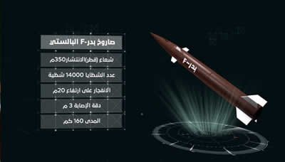 معلومات تقنية عن منظومة #بدر_F الباليستية