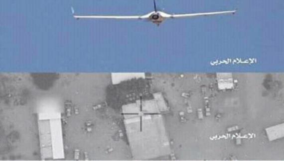 سلاح الجو المسير يستهدف مرابض الطائرات الحربية في مطار نجران