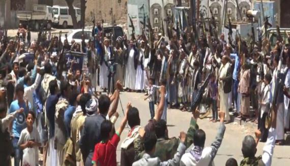 أبناء محافظة البيضاء يحيون الذكرى الصرخة بعدد من الوقفات المسلحة