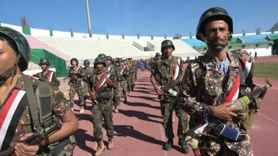 إب .. عرض عسكري لوحدات من قوات الأمن بمناسبة عيد الاستقلال 
