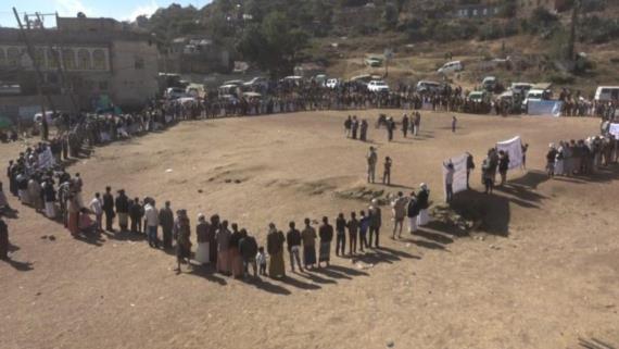 إب : وقفات ولقاءات للتعبئة العامة ضد العدوان في مديريات الظهار والمشنة وريف إب