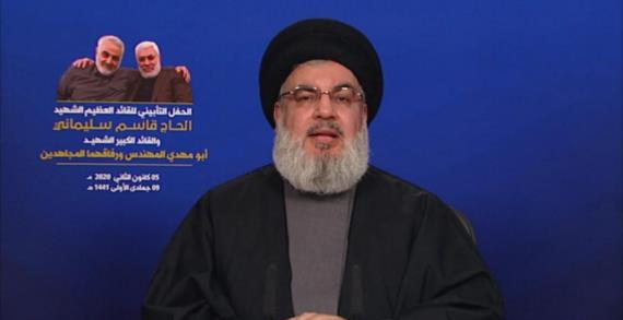 السيد نصر الله: الرد على دماء سليماني وأبو مهدي هو اخراج القوات الأميركية من منطقتنا