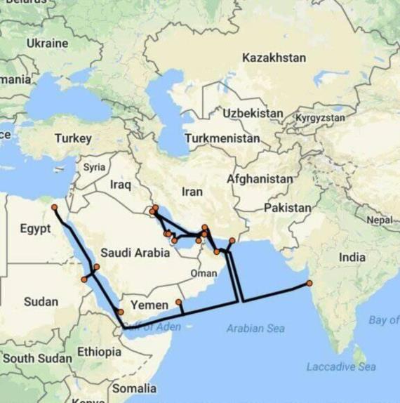 الشركة المالكة للكابلين البحريين فالكون وفيا تؤكد استمرار عملية إصلاحهما