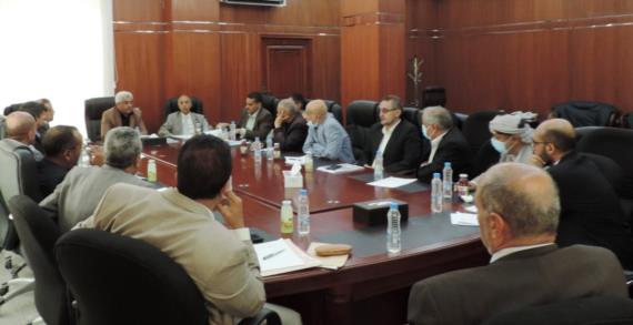 لقاء بمكتب النائب العام إعداد وتجهيز ملفات قضايا جرائم دول تحالف العدوان