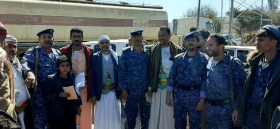 قيادة النجدة بعمران تتفقد أسر الشهداء في عدة مديريات