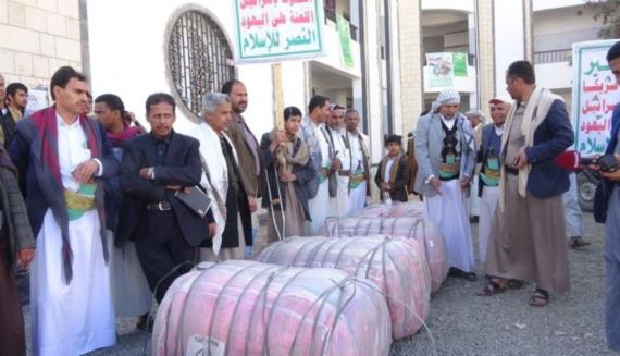 السلطة المحلية بصعدة تسيّر قافلة الوفاء للمرابطين في الجبهات
