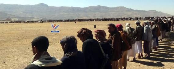 قبائل بني حشيش تعلن النفير العام ورفض الإرهاب الأمريكي