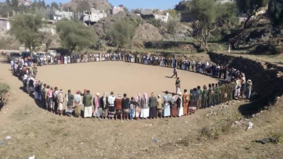 قبائل شرعب وجبل حبشي بتعز: الغطرسة الأمريكية لن تزيد الشعب اليمني إلا قوة وصلابة