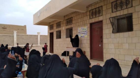الهيئة النسائية بمأرب تنظم فعالية في ذكرى يوم الولاية