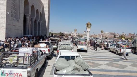 تسيير قافلة شتوية كبرى من أمانة العاصمة دعماً للمرابطين في الجبهات