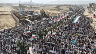 خروج مسيرات جماهيرية بعمران إحياءً ليوم الفرقان وتضامنًا مع إيران ولبنان