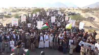 مسيرات حاشدة بمحافظة مأرب إحياءً ليوم القدس العالمي